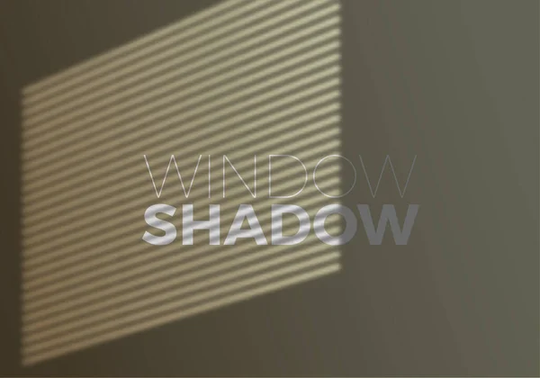 Vektor Realistischer transparenter Schatten eines Fensters mit Blind-Fenster. Dekoratives Gestaltungselement für Collagen Stockvektor