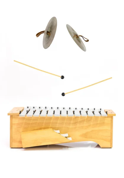 鉄琴とシンバル — ストック写真