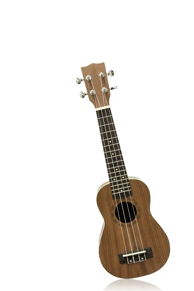 Die braune Ukulele, Schneideweg — Stockfoto