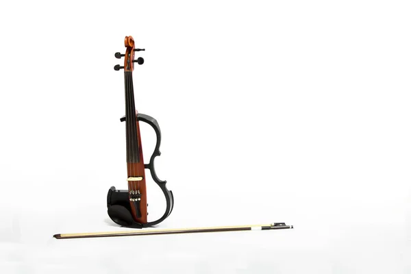 Violino elettrico isolato — Foto Stock