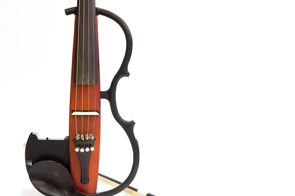 Violino elettrico isolato — Foto Stock