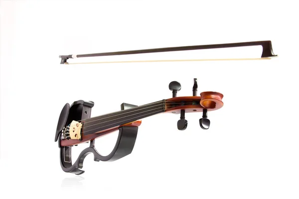 Violino elettrico isolato — Foto Stock