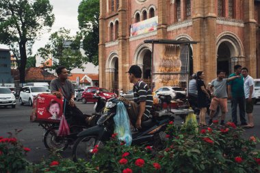Saygon 'un Notre-Dame Katedrali Bazilikası. 