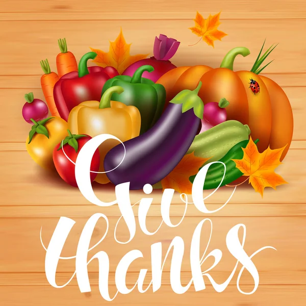 Carte de jour de Thanksgiving Graphismes Vectoriels