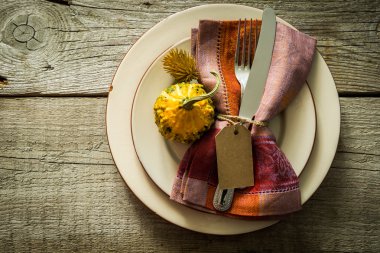 Şükran günü sofra süslemeleri ile