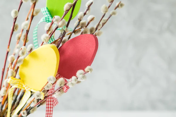 Húsvéti dekorációk, a punci fűzfa — Stock Fotó