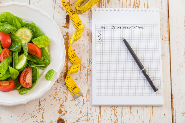 Составление списка новогодних резолюций
