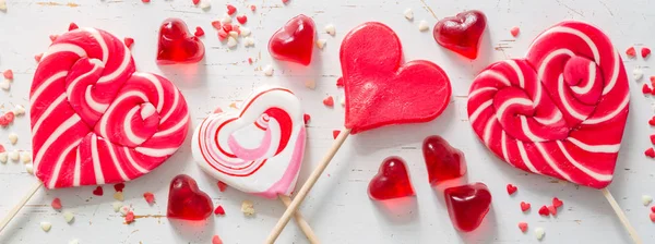 Valentines day concept - snoep hartvormige — Stockfoto