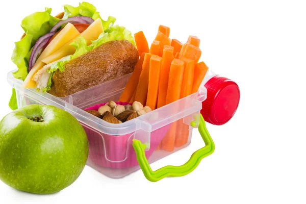 Almuerzo escolar sano fresco — Foto de Stock