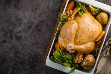 Kızarmış bütün tavuk