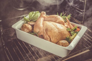 Kızarmış bütün tavuk