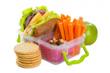 Fresh healthy school lunch clipart
