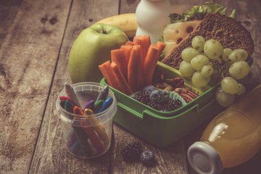 Sağlıklı okul beslenme çantası