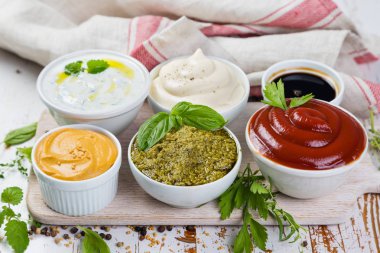 Kase farklı sos yelpazesi