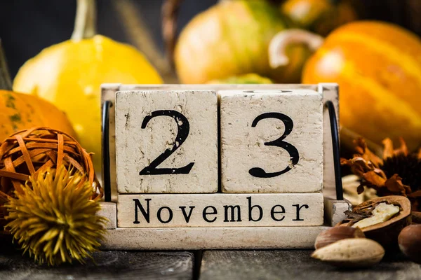 Şükran günü kavramı - süslemeleri ile kabak