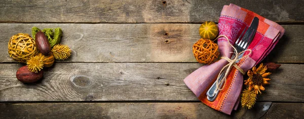 Şükran günü kavramı - dekorasyon ve Gümüş eşya