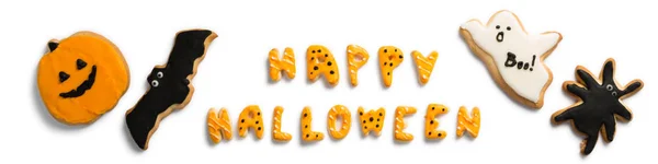 Conceito de Halloween - biscoitos de símbolos — Fotografia de Stock