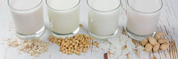 Alternativen zu Milchprodukten — Stockfoto