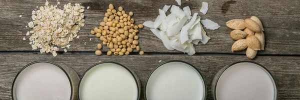 Nem tejtermékek tej koncepció — Stock Fotó