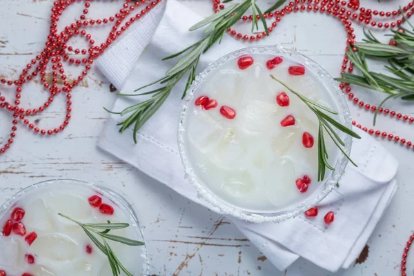Karácsonyi fehér margarita ütés — Stock Fotó
