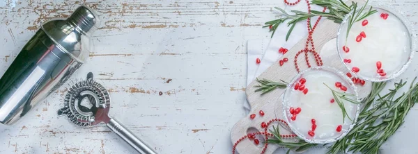 Christmas white margarita punch — Stock Photo, Image