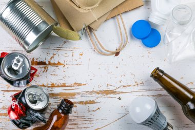 Geri dönüşüm kavramı, üstten görünüm