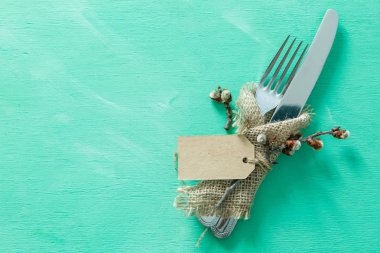 Rustik arka plan Paskalya Tablo ayarı