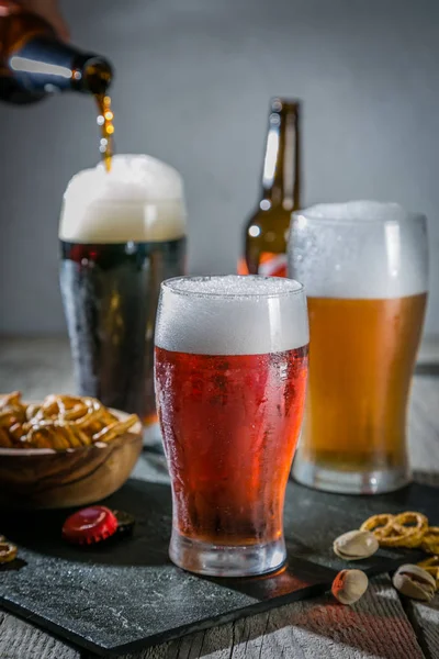 Verschillende soorten bier — Stockfoto