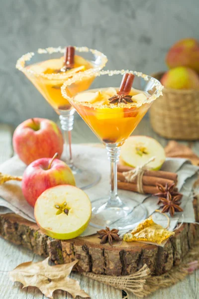 Яблочный сидр с корицей и анисом — стоковое фото