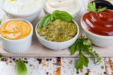 Kase farklı sos yelpazesi