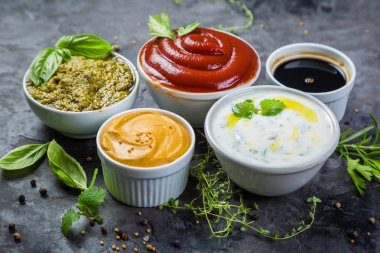 Kase farklı sos yelpazesi