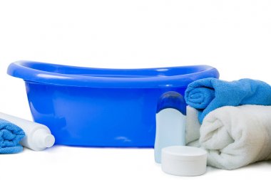 Bebek hyhiene kavramı - havlu, banyo ve kozmetik