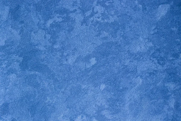 Tekstura niebieskiego tynku dekoracyjnego, sztukaterii lub betonu. Abstra Przewodniczący — Zdjęcie stockowe