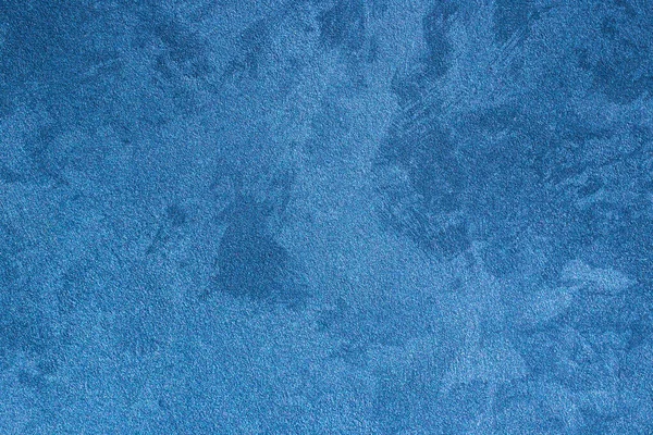 Tekstura niebieskiego tynku dekoracyjnego. — Zdjęcie stockowe