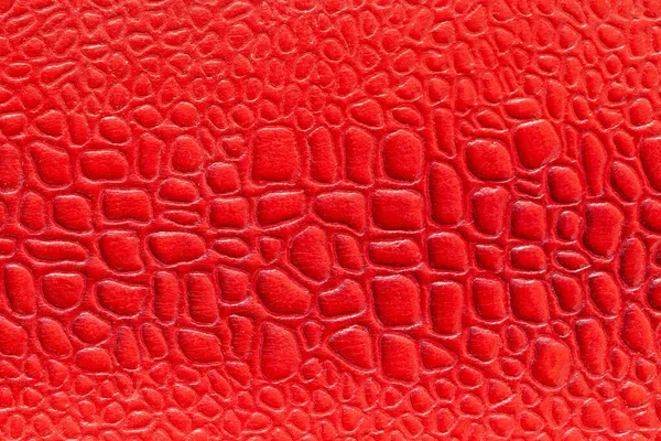 Texture in pelle rossa. Sfondo astratto per il design . — Foto Stock