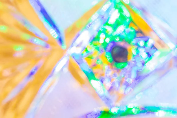 Lichter spiegeln sich im Kristallhintergrund. — Stockfoto