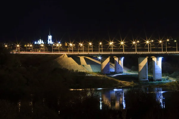 Natt stad rörelse — Stockfoto