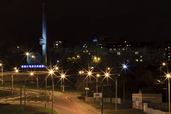 Natt stad rörelse — Stockfoto