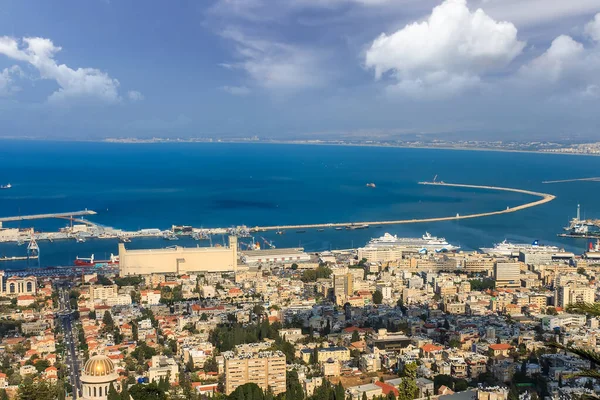 Haven van Haifa, Israël. — Stockfoto