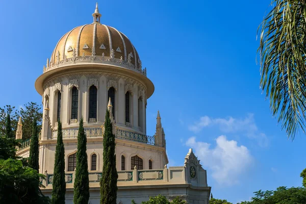 イスラエルのババまたはバハイ寺院、ハイファ. — ストック写真