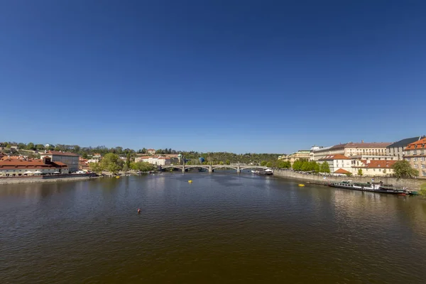 Prague bridges over Vltava river. — Stockfoto