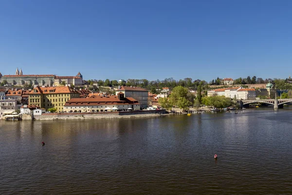 Prague bridges over Vltava river. — Stockfoto