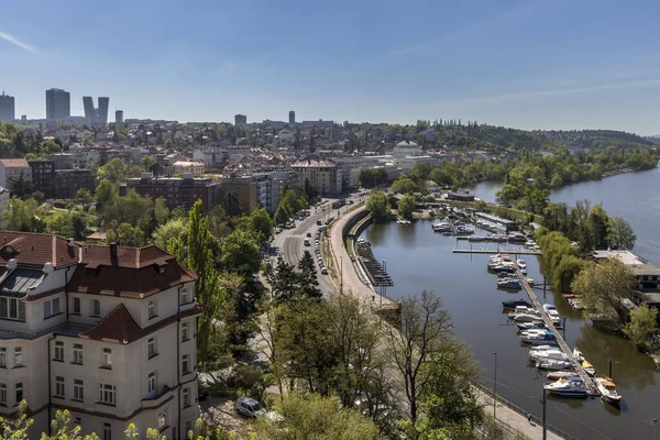 Pražské mosty přes Vltavu. — Stock fotografie