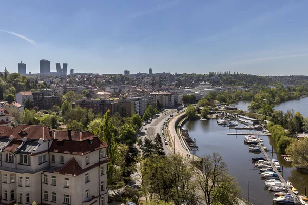 Pražské mosty přes Vltavu. — Stock fotografie