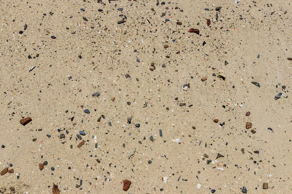 Spiaggia di sabbia con pietre . — Foto Stock