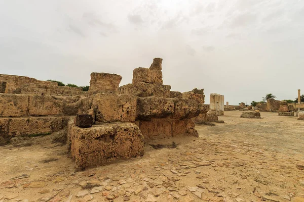 Antiguas ruinas de baños en Tunisia, Cartago — Foto de Stock