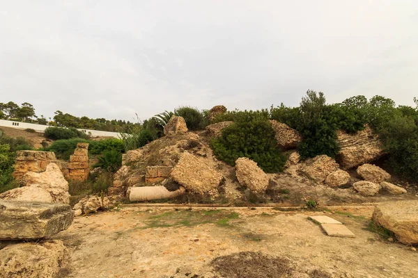 Ancient ruins of baths at tunisia, Carthage — Stock Photo, Image