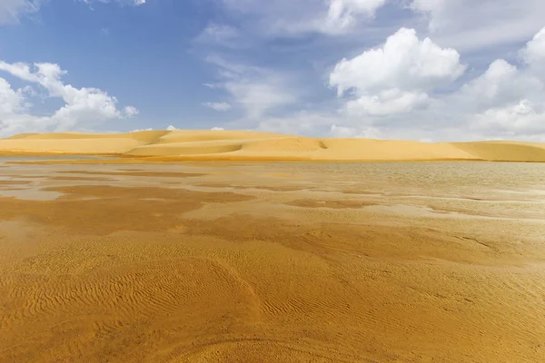 Water landscape in the dunes of the Sahara Desert — Stock Photo, Image