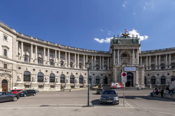 Heldenplatz i Hofburg w Wiedniu. — Zdjęcie stockowe