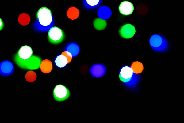 Licht bokeh. Abstract Kerstachtergrond voor design. — Stockfoto